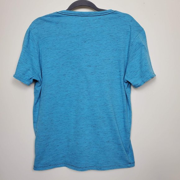 Noize Cotton T Shirt Mens Size L Heather Turquoise Short Sleeve Crew Neck - Picture 3 of 6